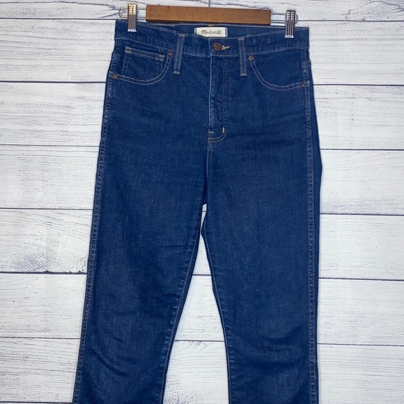 Madewell 10” high-rise skinny indigo blue jeans size 27 - Picture 2 of 10
